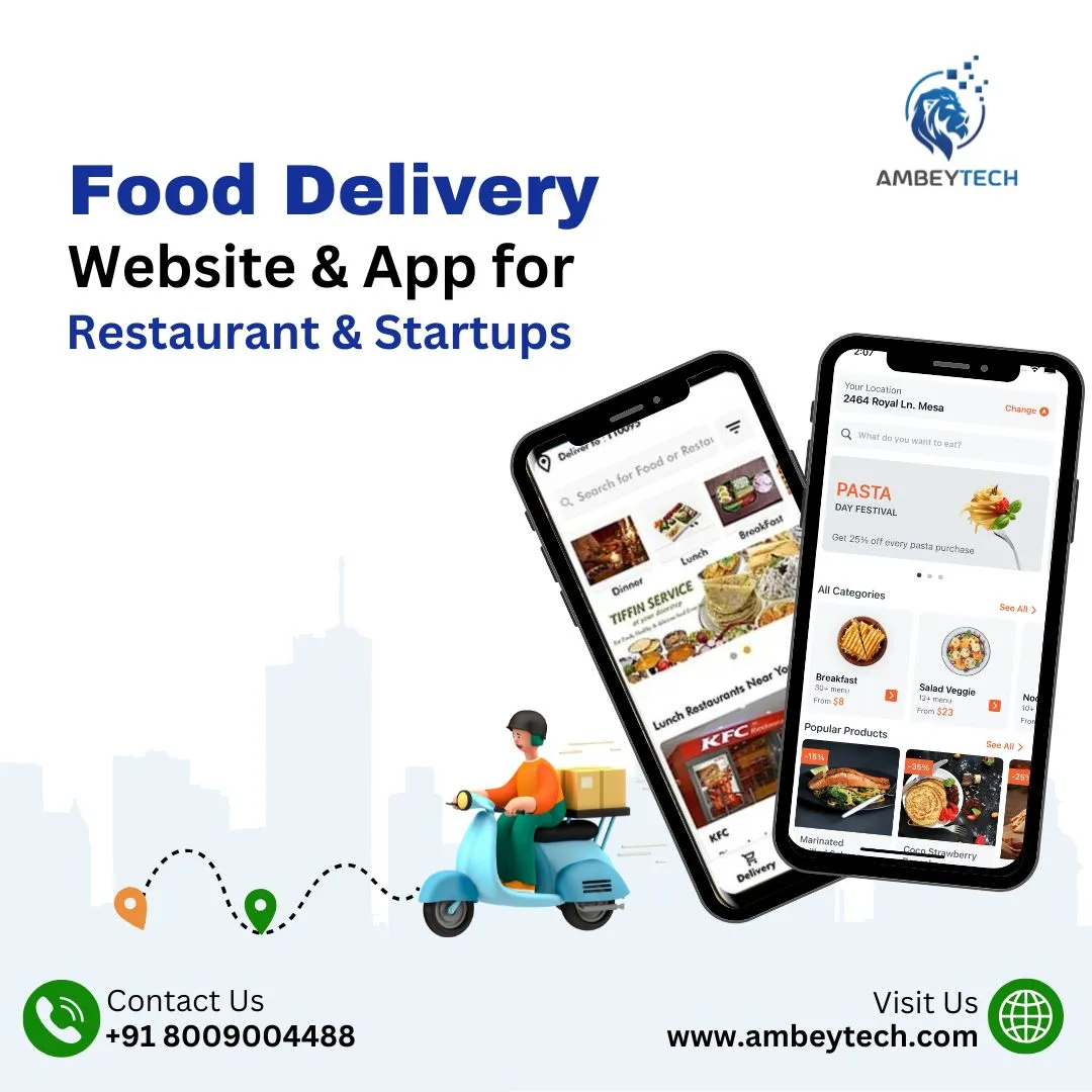 best-food-delivery-website-and-app-in-delhi-ncr-ambeytech